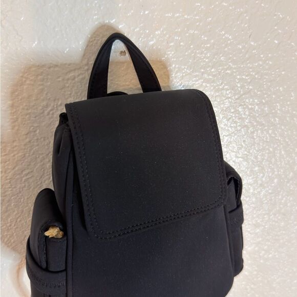 New 90s vintage Black nylon Y2K Mini Backpack